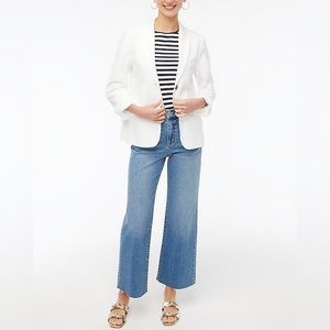 J.Crew Factory Two-button blazer Color White BO097 Size 00Petite